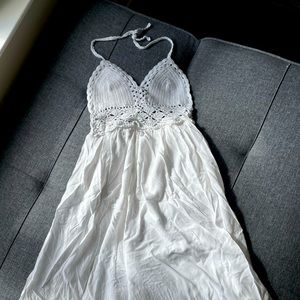 White Boho Maxi Dress